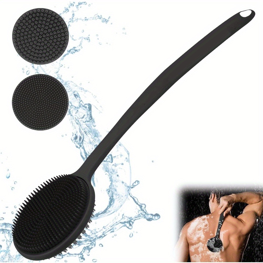 Exfoliating Scrub Mens - فرشاة تنظيف الظهر من السيليكون للاستحمام