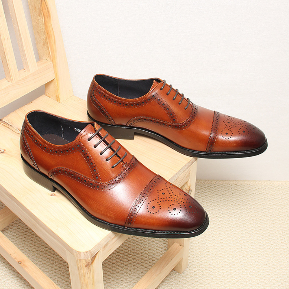 Men'S Grooming Oxford - أحذية رسمية رجالية مصنوعة يدويًا من