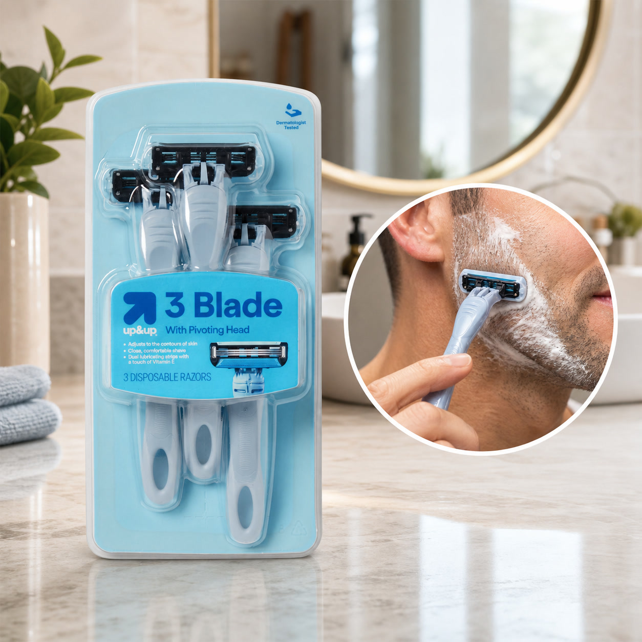 Men'S Grooming Blade - شفرات حلاقة للرجال ذات 3 شفرات
