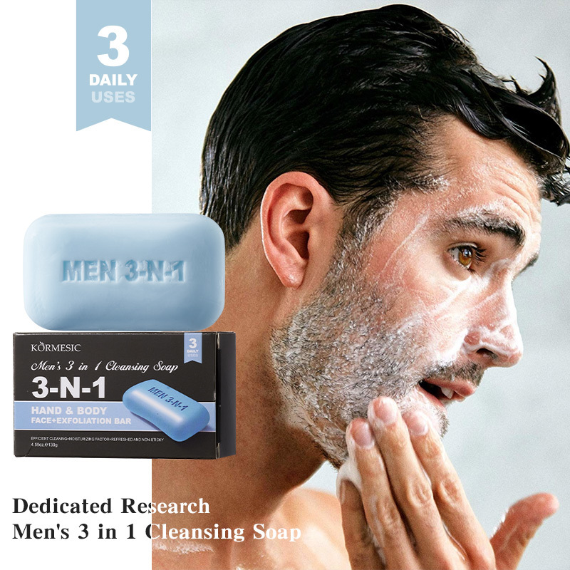 Exfoliating Scrub Mens - صابون تنظيف 3 في 1 للرجال