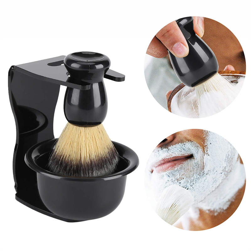فرشاة حلاقة ووعاء مع حامل أكري - مراجعة Men'S Grooming Pictures وسعره