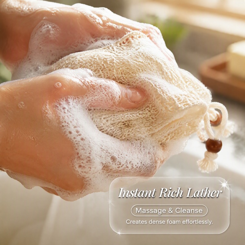 5 قطع من أكياس رغوة الصابون ال - مراجعة Exfoliating Scrub Mens وسعره